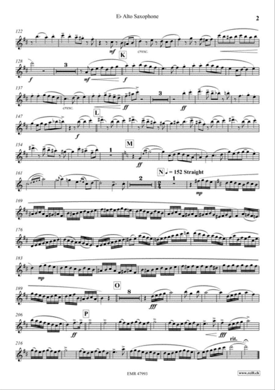 Solo Alla Turca Alto Saxophone scores gallery preview page 3