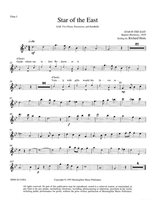 Star of the East (Downloadable Flute Part)