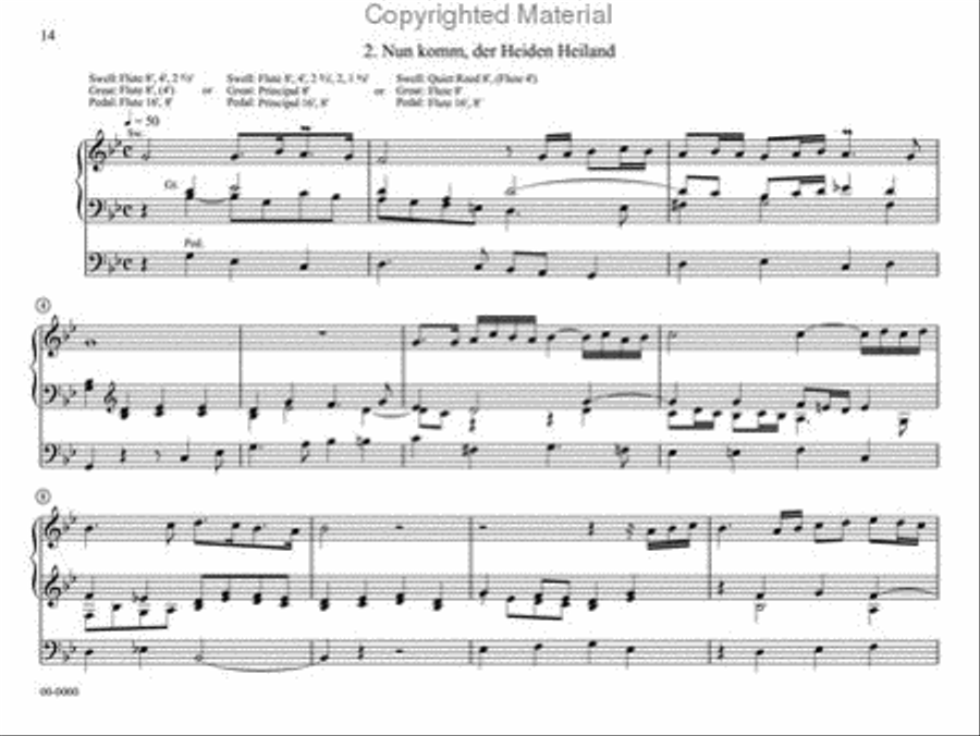 Chorale Preludes of Dietrich Buxtehude Organ scores gallery preview page 3