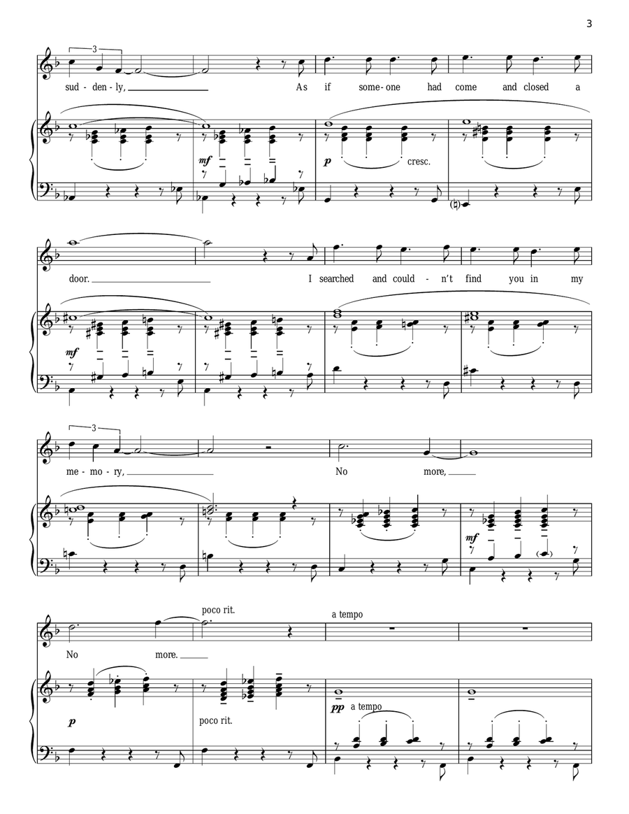The Thought Of You Piano, Vocal scores gallery preview page 3