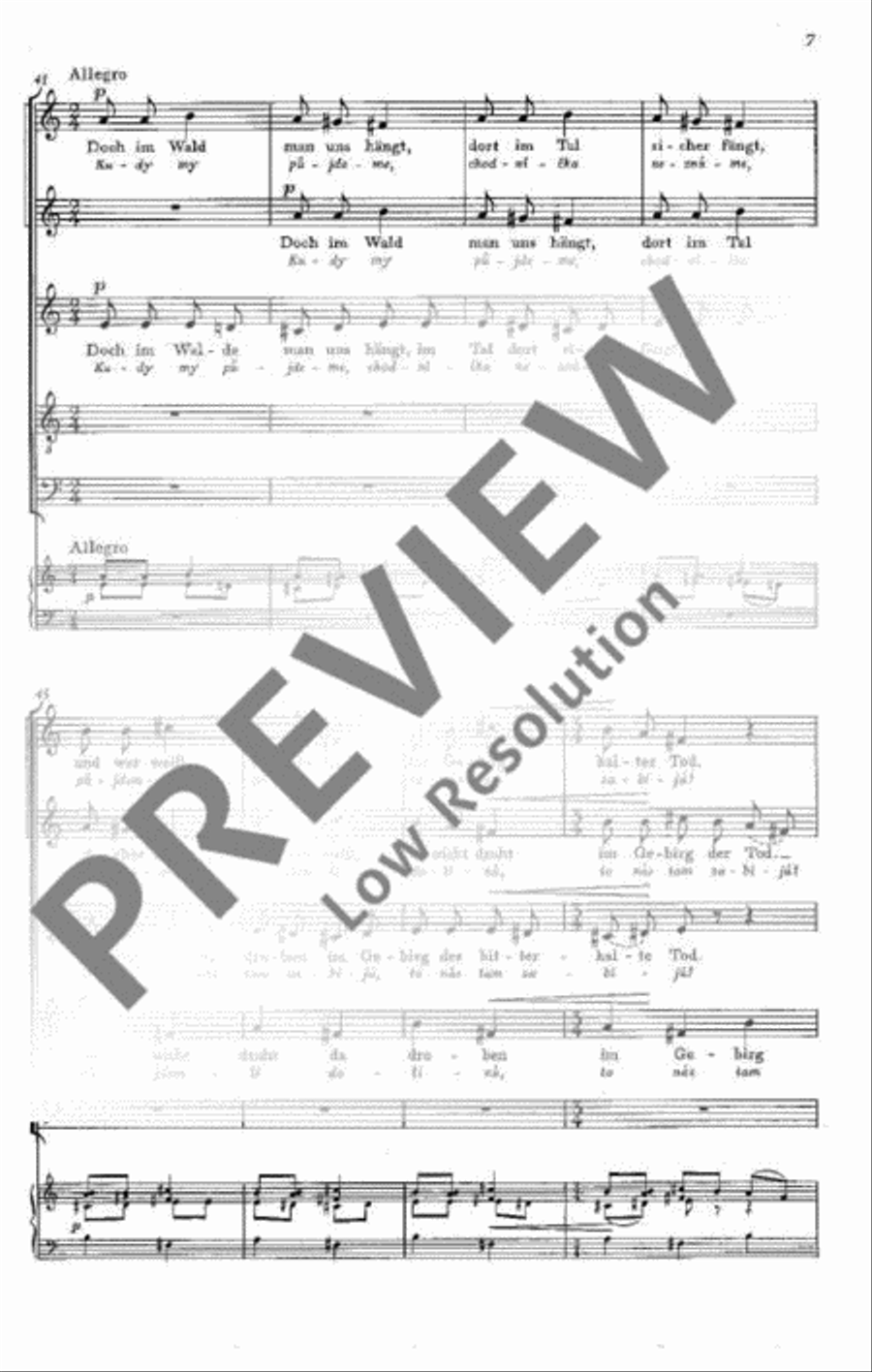 Tschechische Madrigale · České madrigaly SSATB scores gallery preview page 8