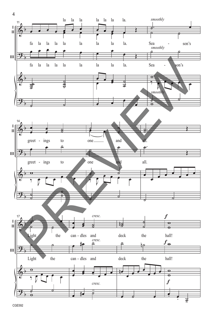Together in Song at Christmas - Volume II: Three-part Mixed 3-Part scores gallery preview page 4