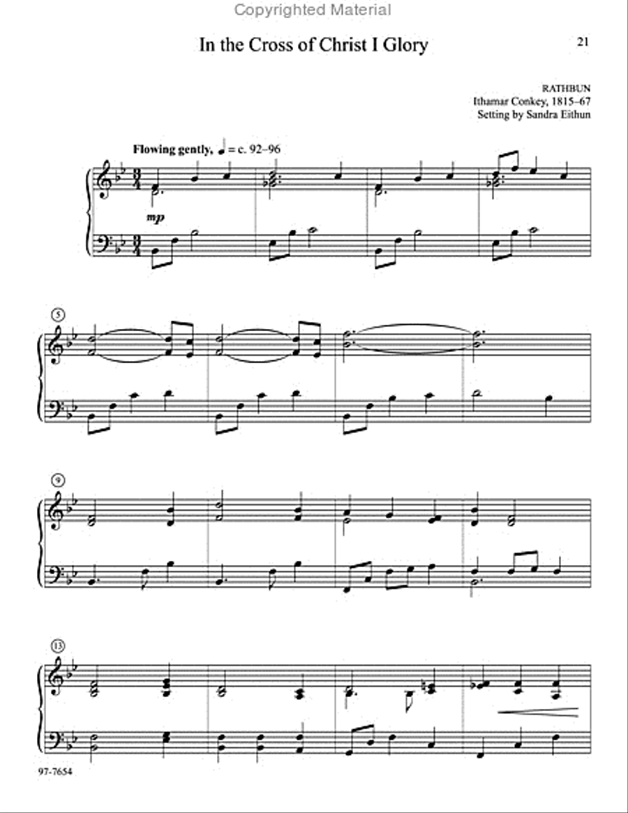 Go to Dark Gethsemane: Piano Music for Lent and Holy Week Piano Solo scores gallery preview page 8