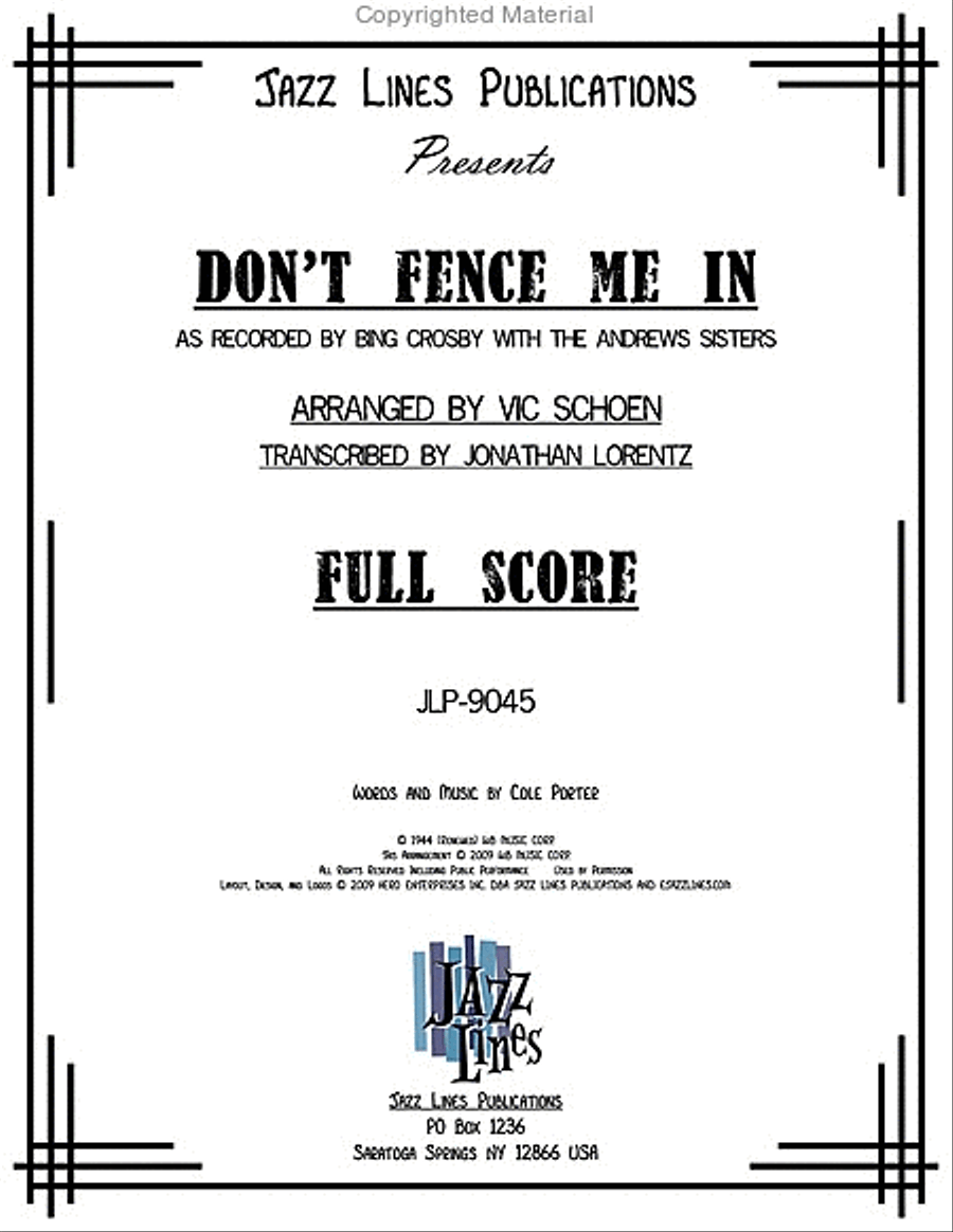 Don't Fence Me In Big Band scores gallery preview page 2