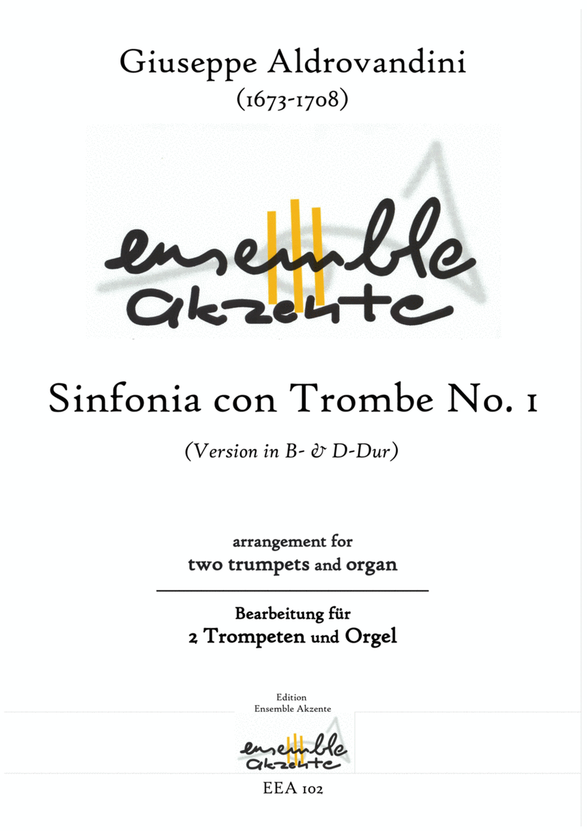 Concerto No. 1 Version in Bb and D - arrangement for two trumpets and organ image number null