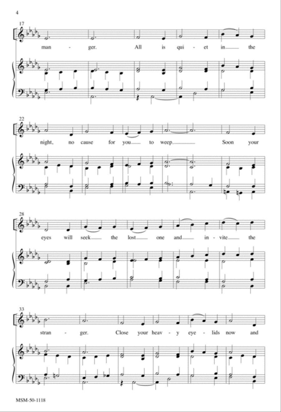 Welcome, Precious Infant Lord 4-Part scores gallery preview page 3