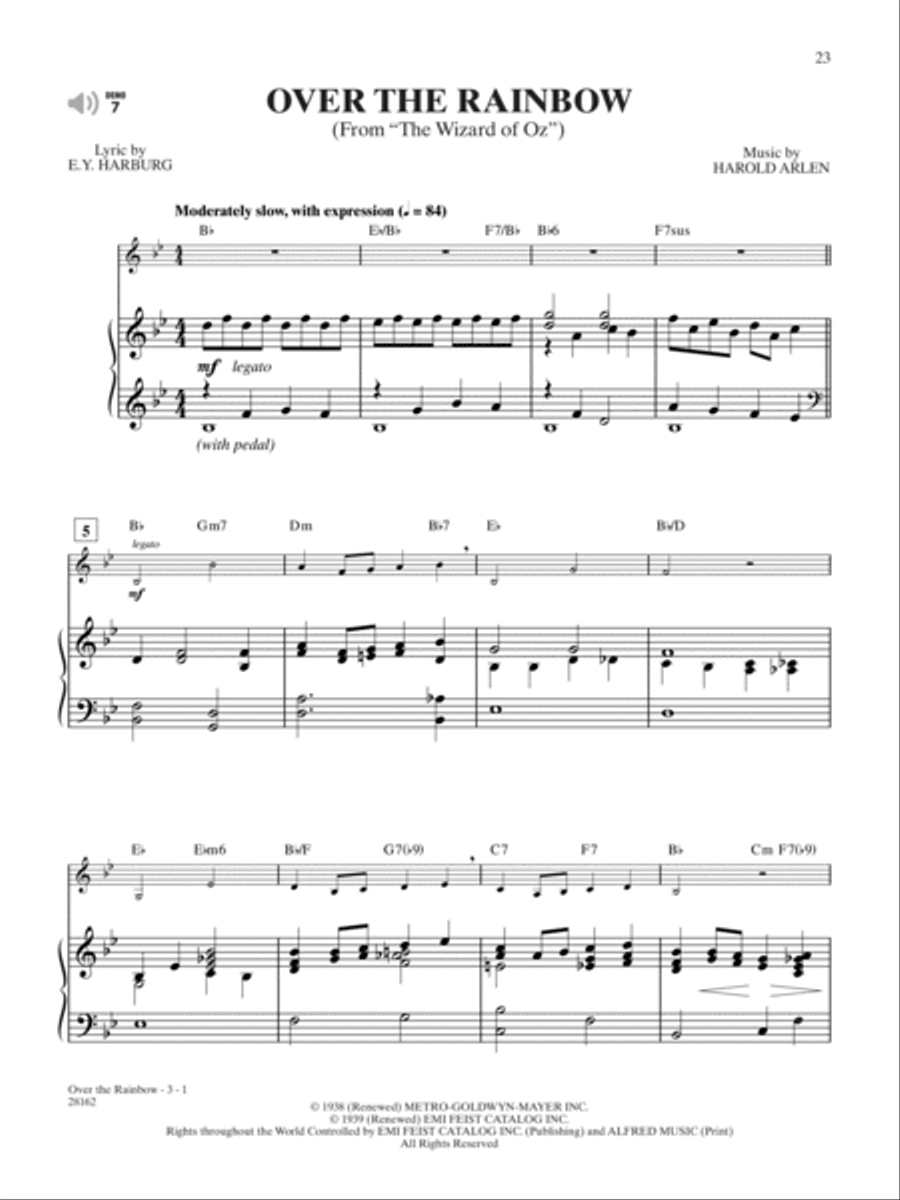 Easy Popular Movie Instrumental Solos Piano scores gallery preview page 4