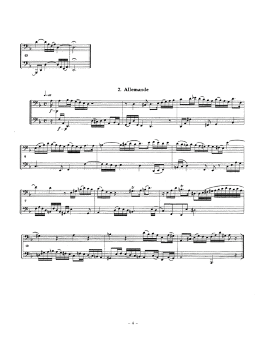Suite in D minor Brass Duet scores gallery preview page 6