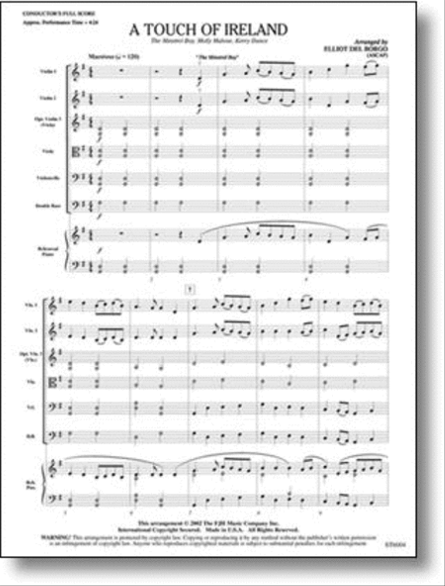 A Touch of Ireland String Orchestra scores gallery preview page 1