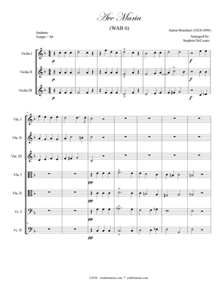 Ave Maria (WAB 6) (String Orchestra)