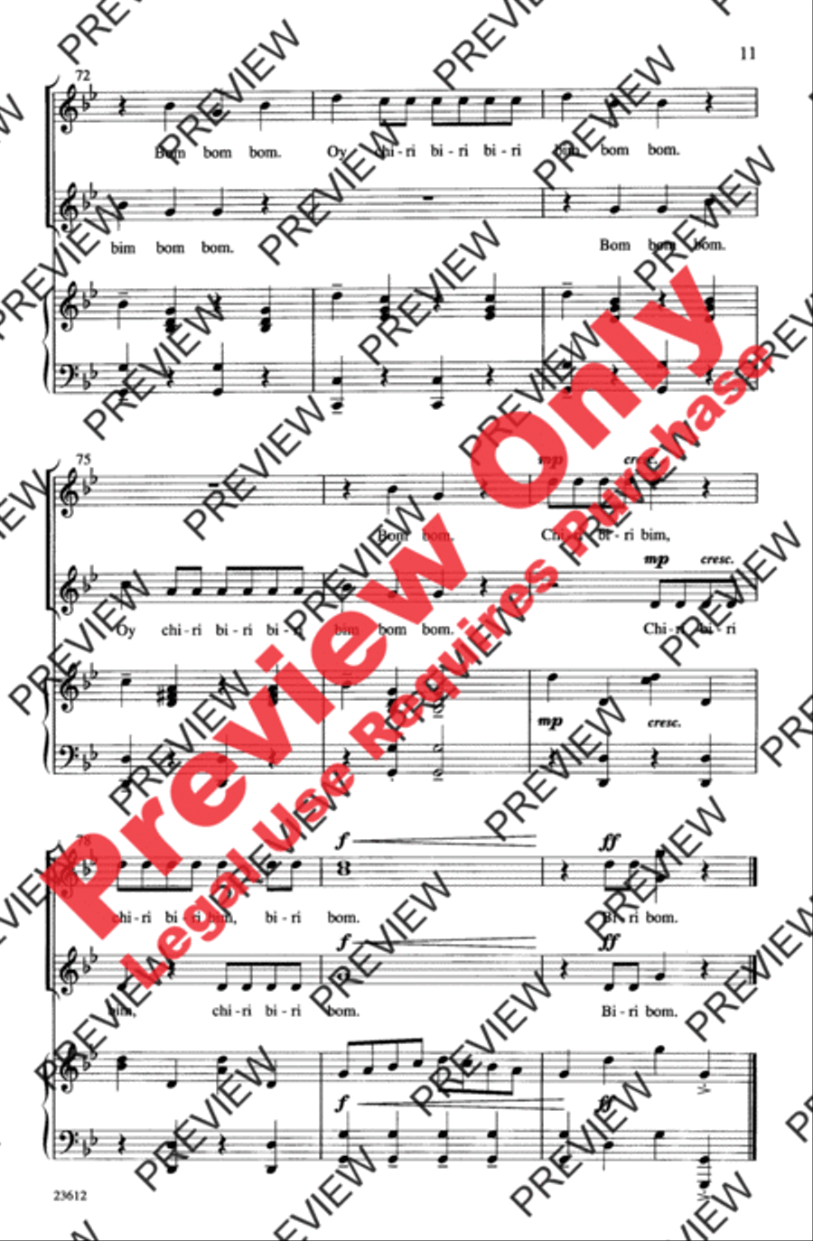 Chiri Biri Bim 2-Part scores gallery preview page 11