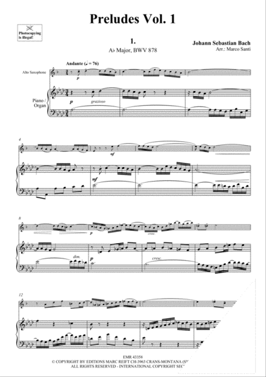 Preludes Vol. 1 Alto Saxophone scores gallery preview page 4