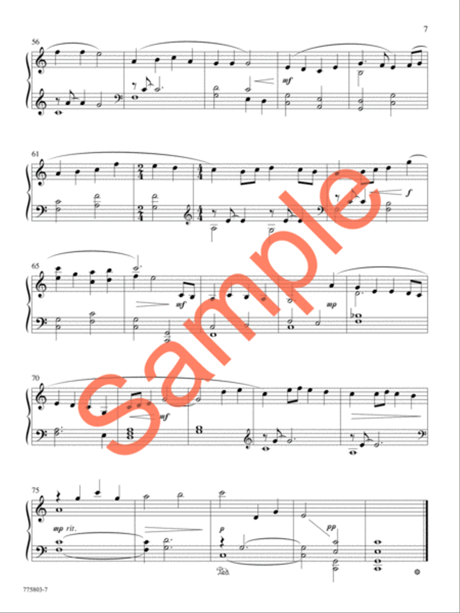 My Joy and My Rest Piano Solo scores gallery preview page 7