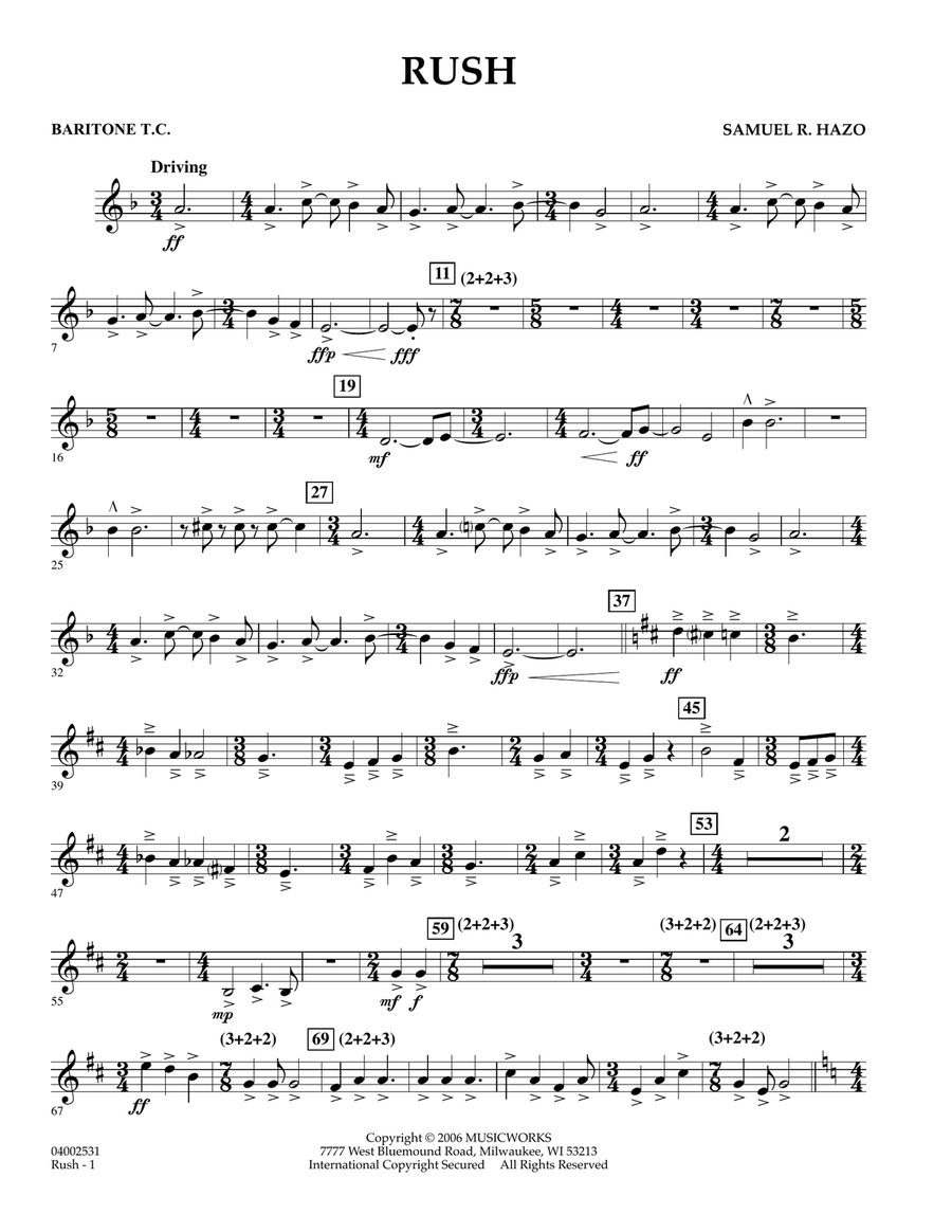Rush - Baritone T.C.