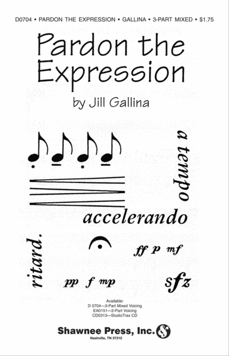 Pardon the Expression 3-Part scores gallery preview page 1