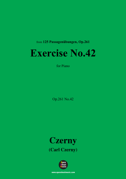C. Czerny-Exercise No.42,Op.261 No.42 image number null