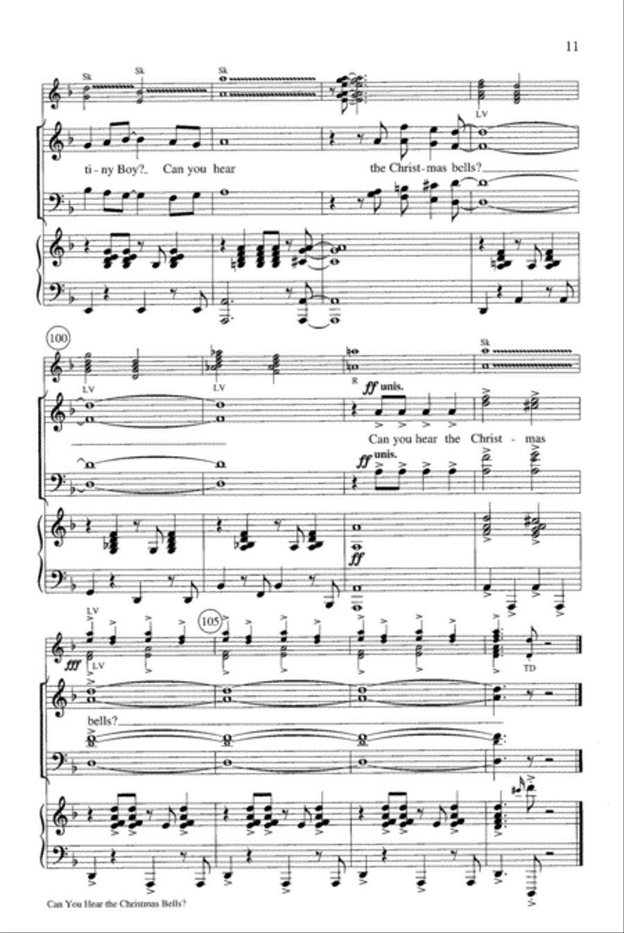 Can You Hear the Christmas Bells? Choir scores gallery preview page 11