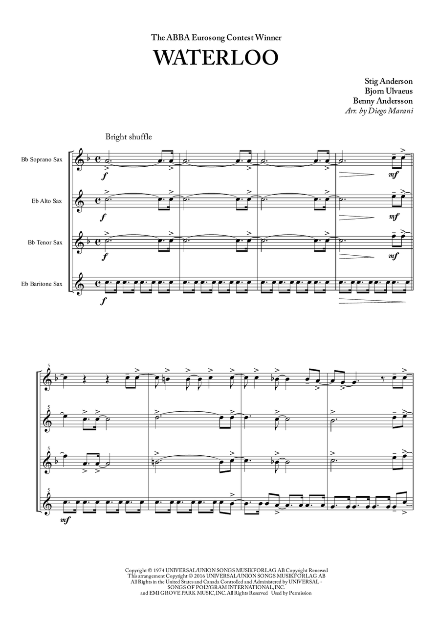 Waterloo Woodwind Quartet scores gallery preview page 3