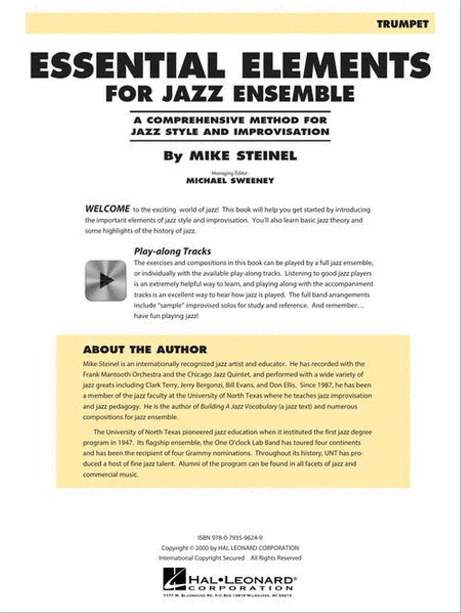 Essential Elements for Jazz Ensemble – Trumpet Jazz Ensemble scores gallery preview page 4