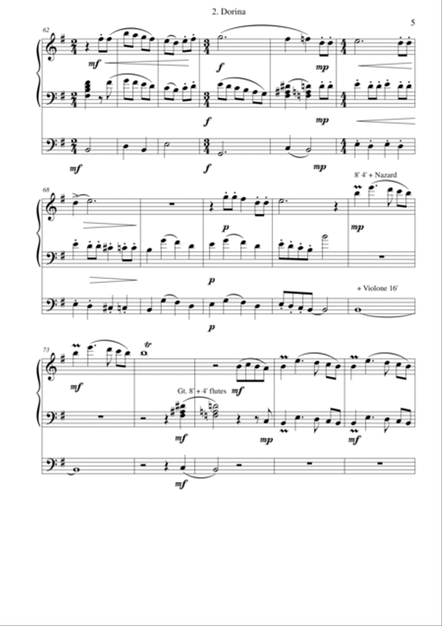 Dorina for organ Organ Solo scores gallery preview page 5