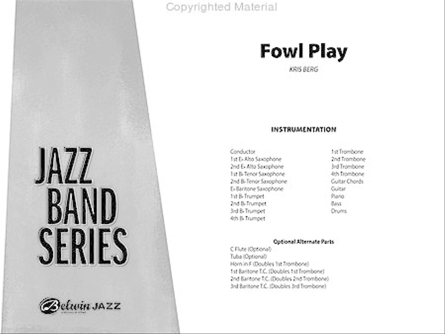 Fowl Play Jazz Ensemble scores gallery preview page 2