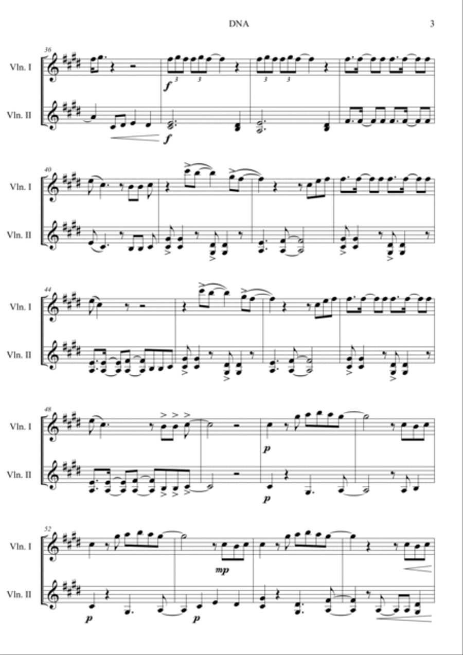 DNA DNA String Duet scores gallery preview page 3