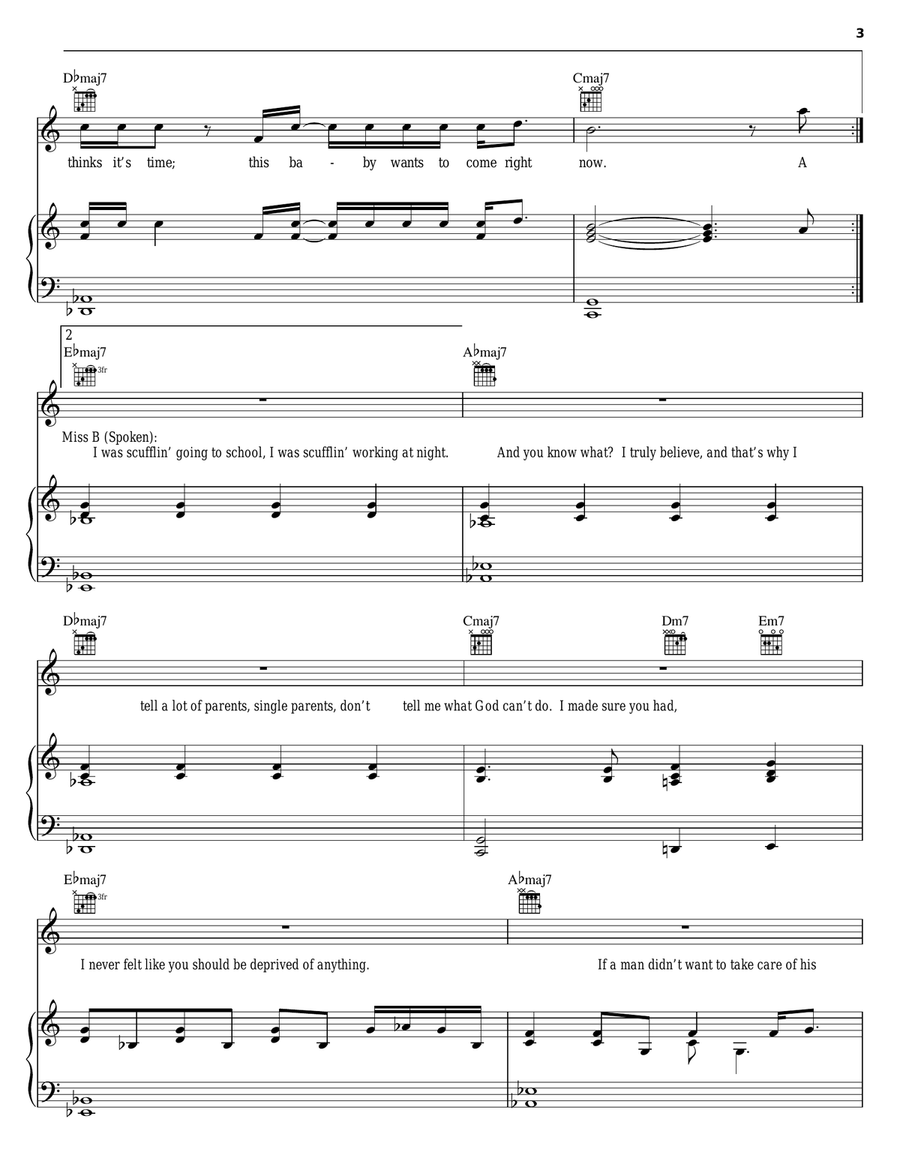 She's Alive Piano, Vocal, Guitar scores gallery preview page 3