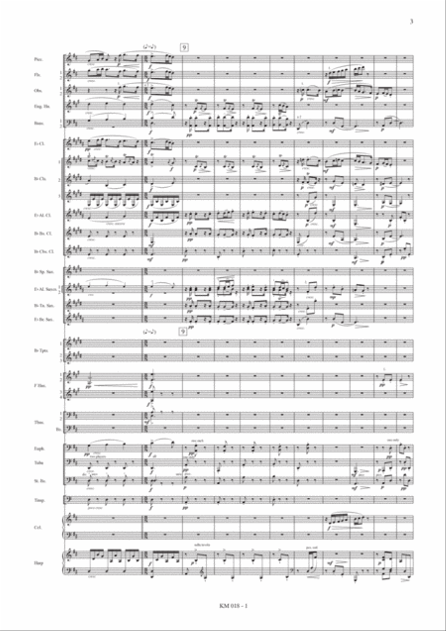 The Three-Cornered Hat (El sombrero de tres picos) Suite No.2: 1 & 2 (A4) Concert Band scores gallery preview page 5