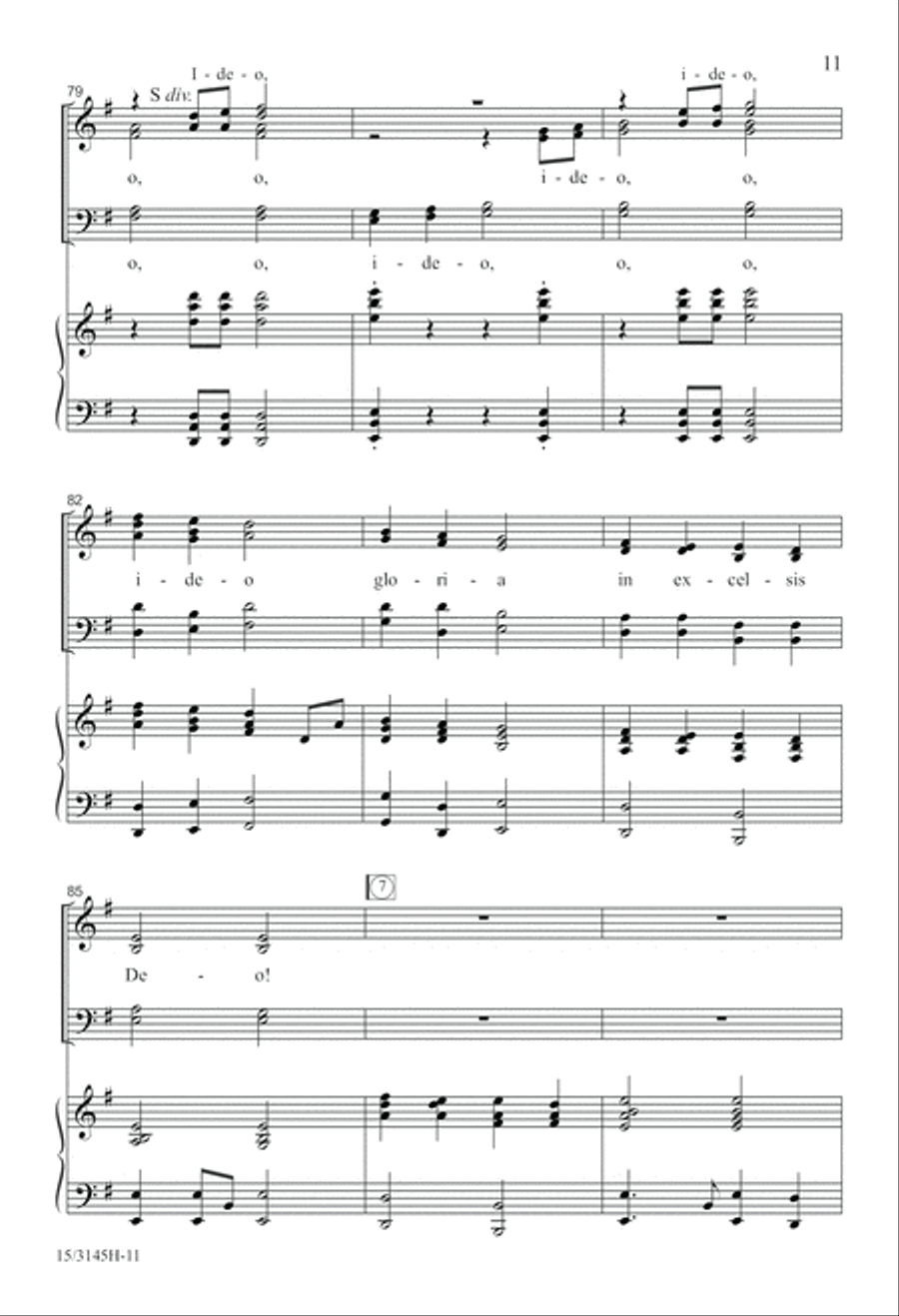 Personent Hodie 4-Part scores gallery preview page 12