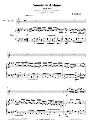 BACH: Sonata BWV 1032 for Oboe d'Amore & Piano