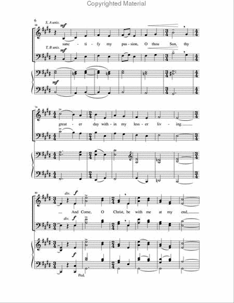 Come, O Christ 4-Part scores gallery preview page 5