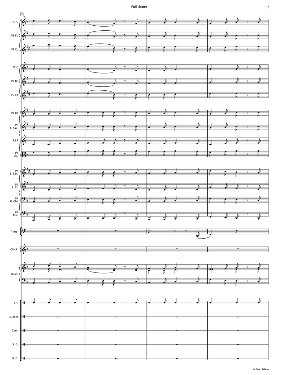 In Dulci Jubilo (Flexible Instrumentation) Concert Band scores gallery preview page 6