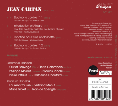 Cartan: Chamber Music