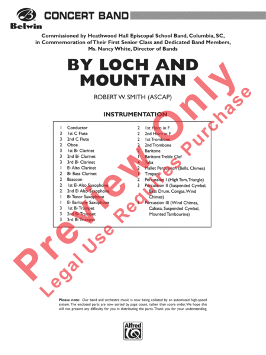 By Loch and Mountain Concert Band scores gallery preview page 2