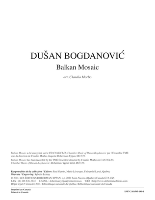 Book cover for Balkan Mosaic