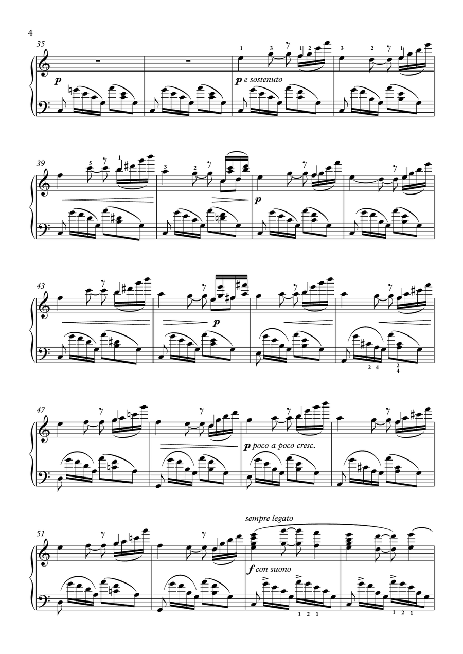 Faure-Barcarolle No.1 in A minor, Op.26 Piano Solo scores gallery preview page 5