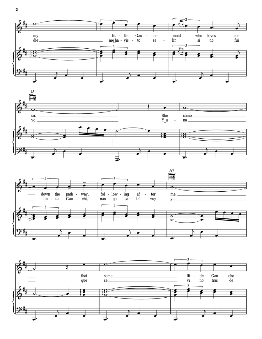 La Paloma Guitar scores gallery preview page 2