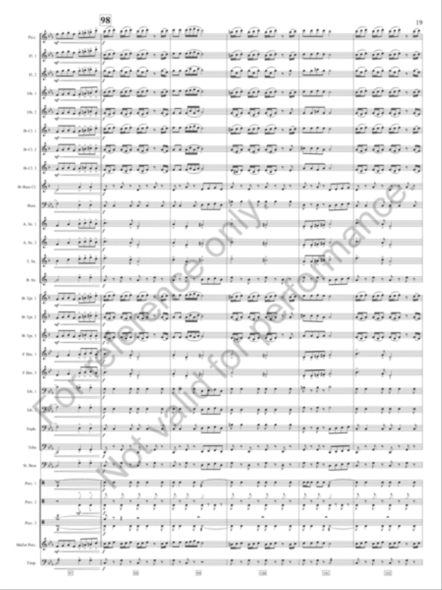 Slavonic Chorale And Dance Concert Band scores gallery preview page 20