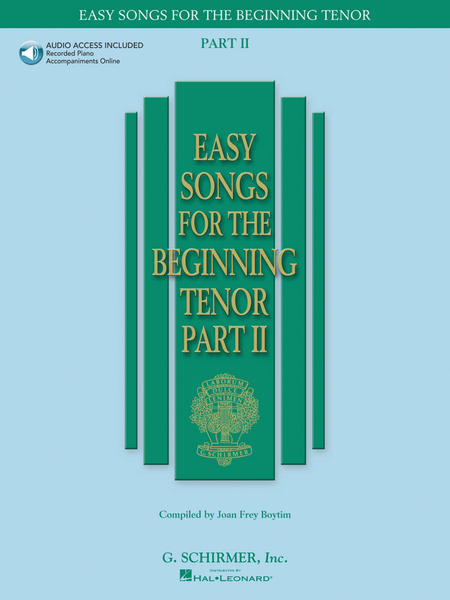 Easy Songs for the Beginning Tenor – Part II - Book/Online Audio image number null
