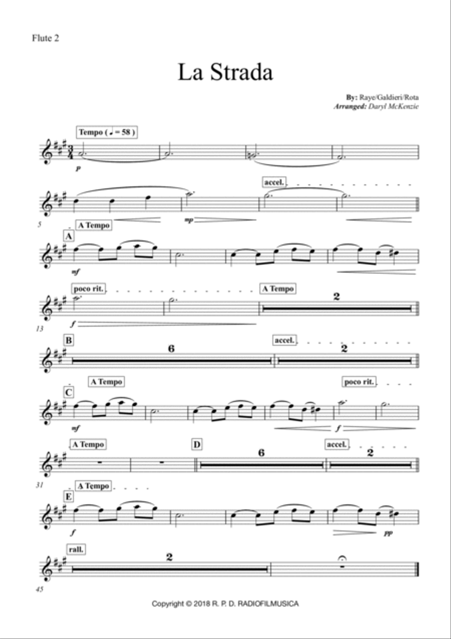 Love Theme From La Strada Love Theme From La Strada Full Orchestra scores gallery preview page 6