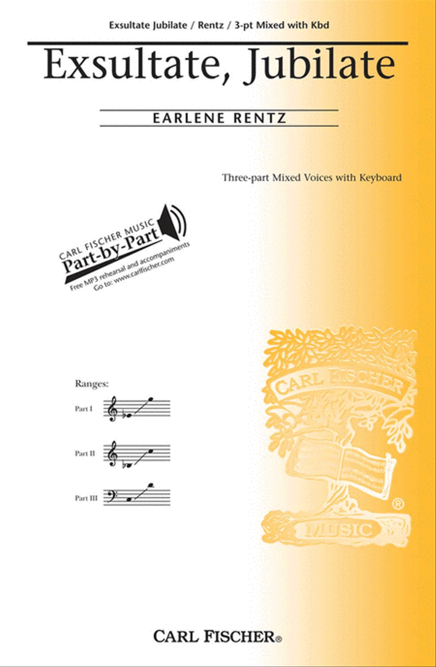 Exsultate, Jubilate 3-Part scores gallery preview page 1