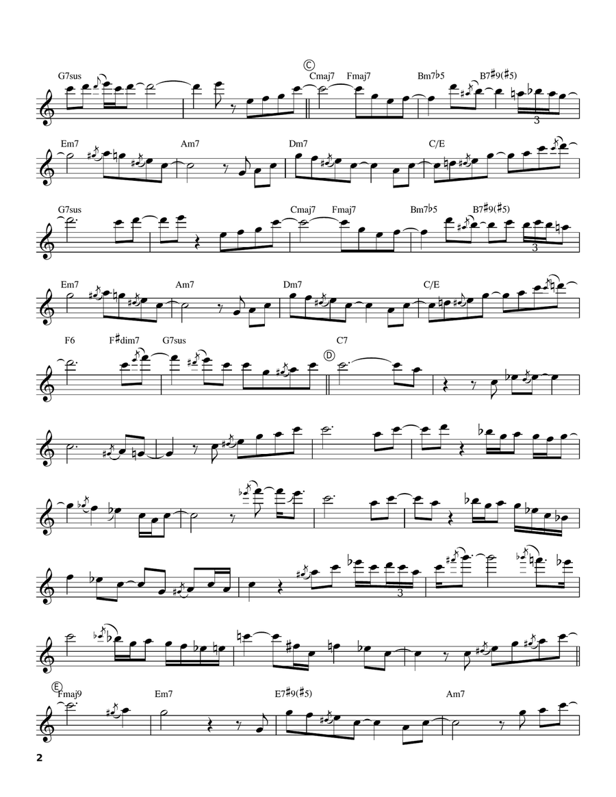 Midnight Magic Tenor Saxophone scores gallery preview page 2
