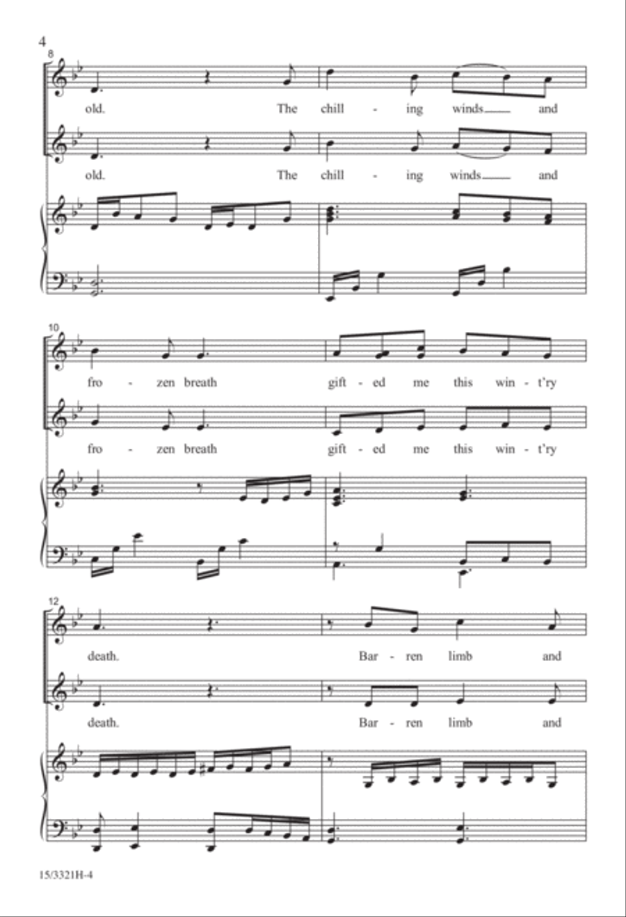 Winter Looking Back SSA scores gallery preview page 3