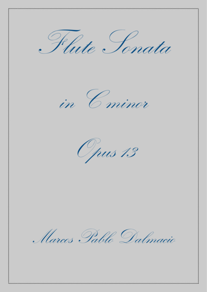 Flute Sonata in C minor Opus 13 image number null