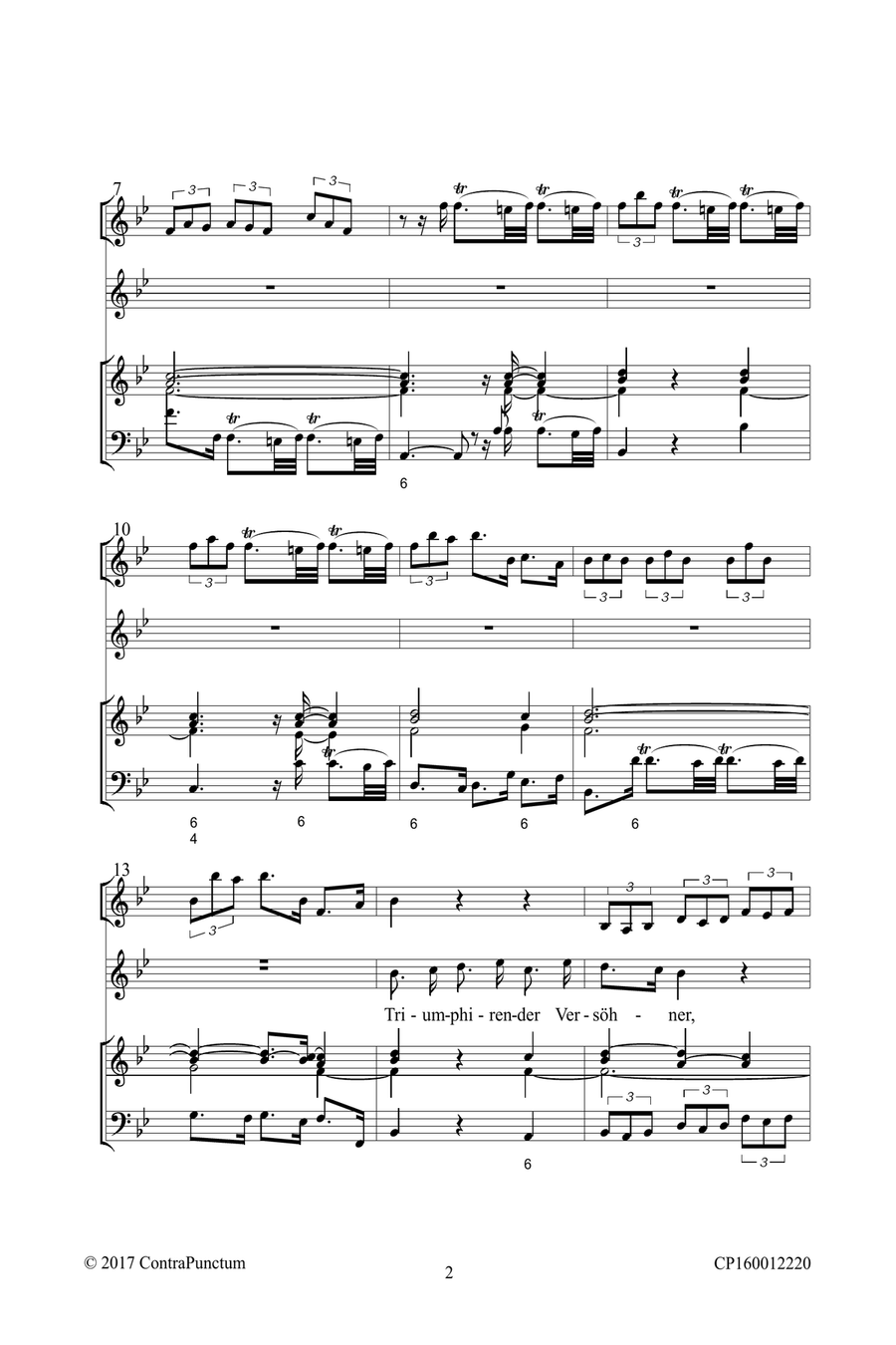 Harmonischer Gottesdienst TWV 1:1422 Triumphirender Versöhner, trit aus deiner Kluft Voice scores gallery preview page 6