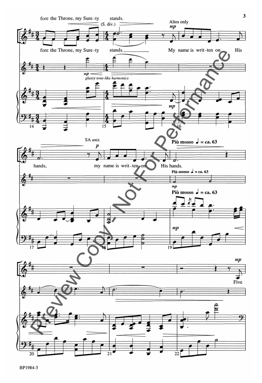 Arise, My Soul, Arise - SSA SSA scores gallery preview page 4