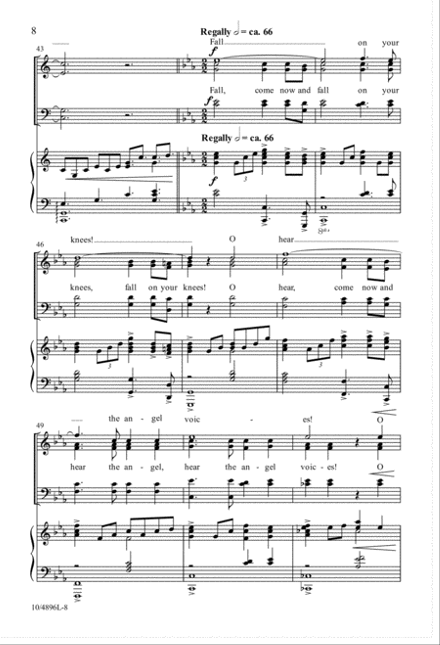 O Night Divine 4-Part scores gallery preview page 8