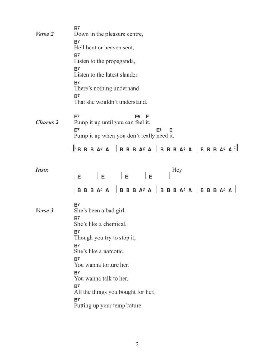 Pump It Up Acoustic Guitar scores gallery preview page 2