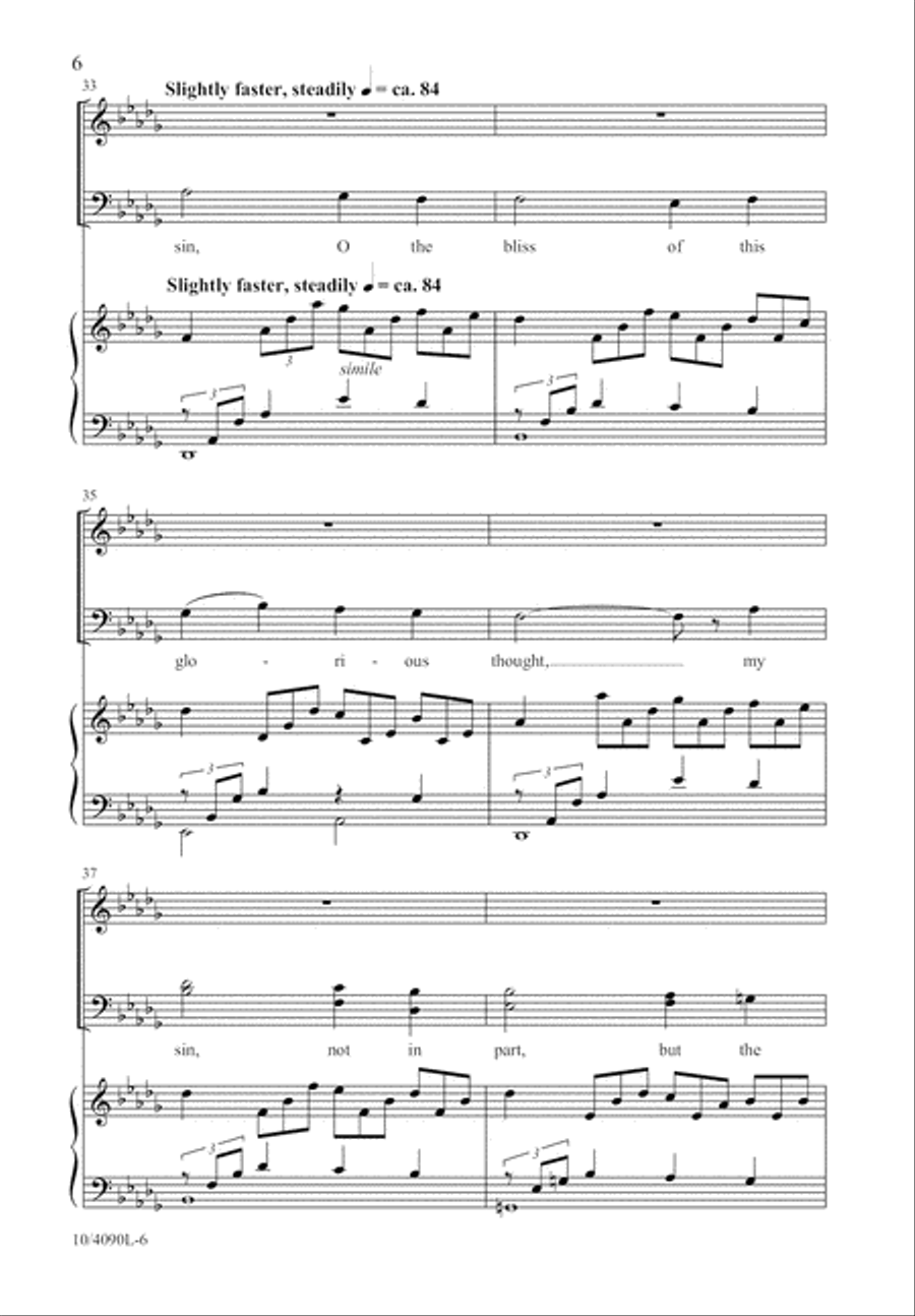 It Is Well With My Soul 4-Part scores gallery preview page 6