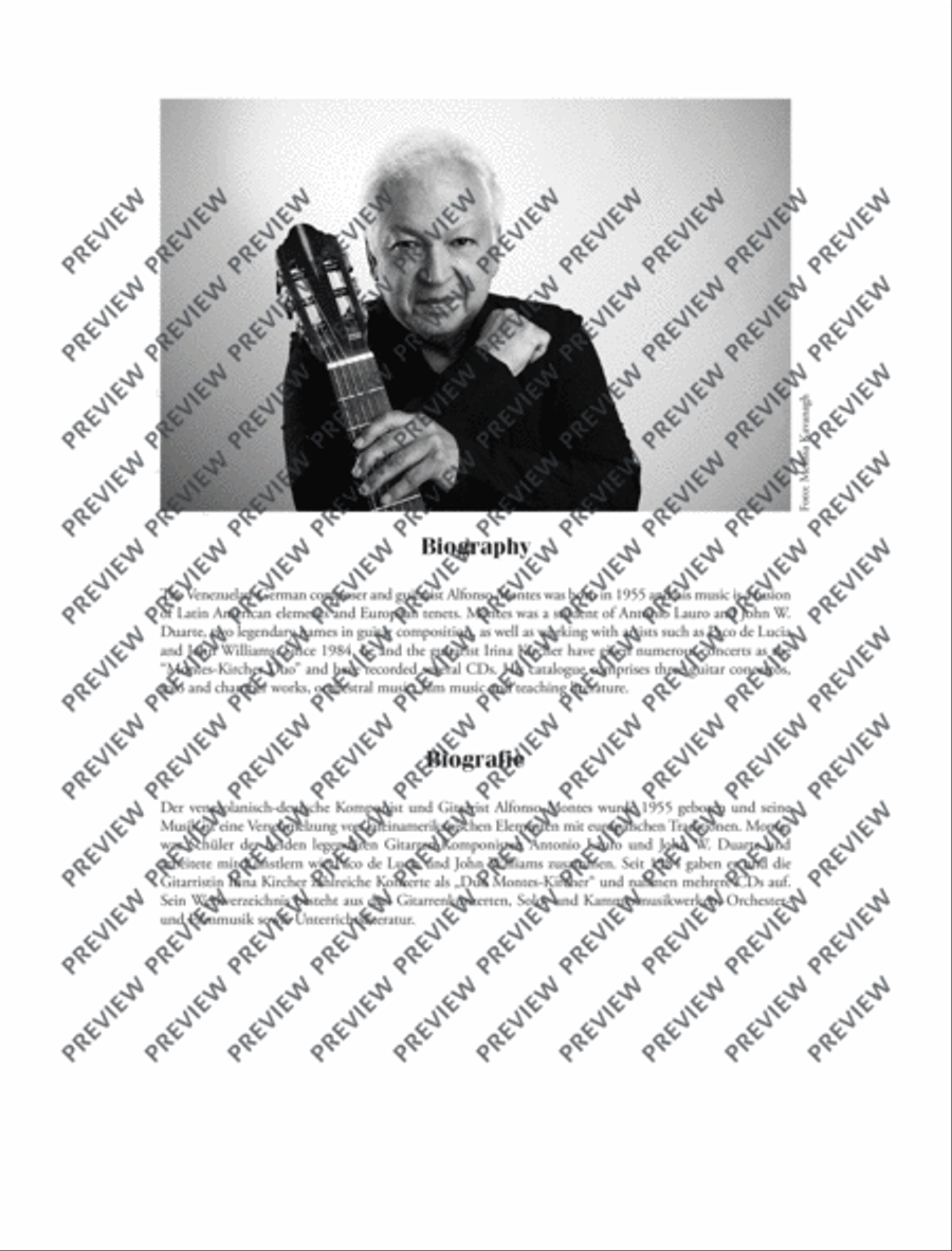 Feuerbach Variations Classical Guitar scores gallery preview page 3